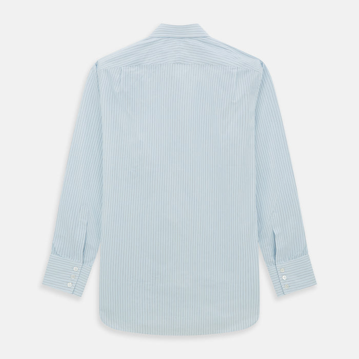Blue Multi Pinstripe Mayfair Shirt Image 5