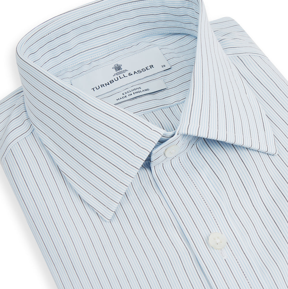 Blue Multi Pinstripe Mayfair Shirt