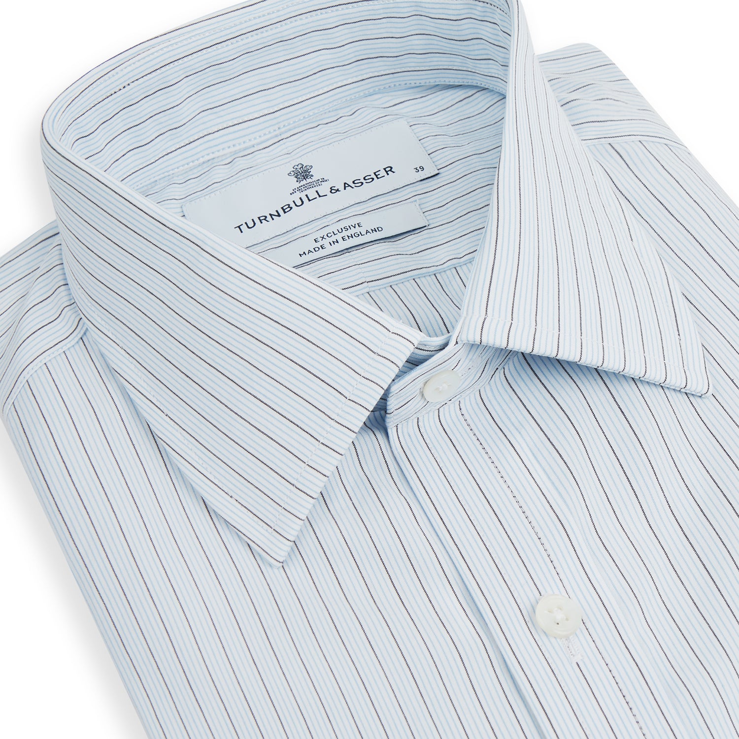 View 2 of product Blue Multi Pinstripe Mayfair Shirt