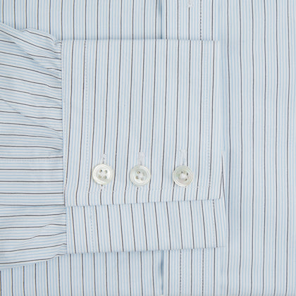 Blue Multi Pinstripe Mayfair Shirt Image 2