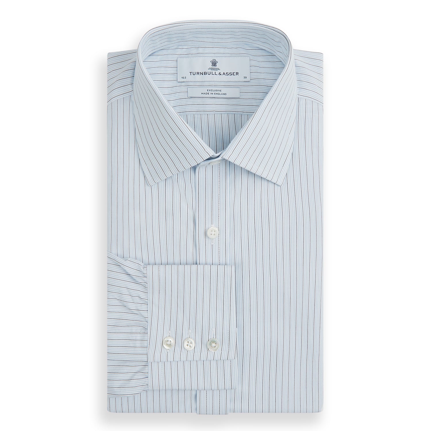 View 4 of product Blue Multi Pinstripe Mayfair Shirt