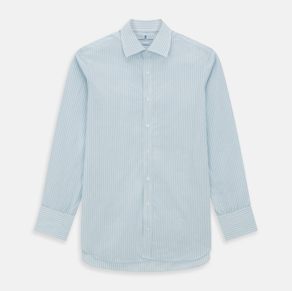 Blue Multi Pinstripe Mayfair Shirt