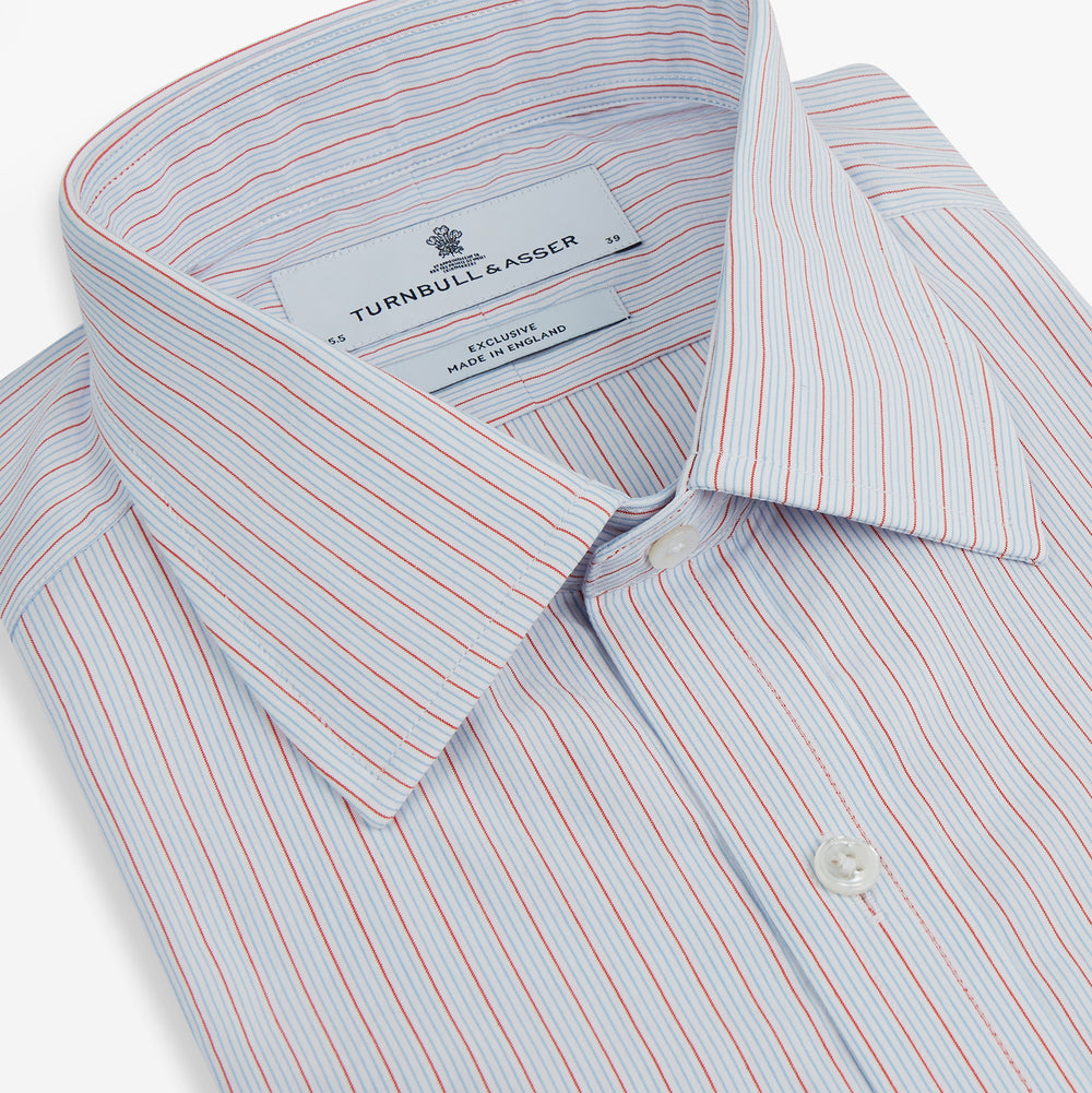 Red Multi Pinstripe Mayfair Shirt