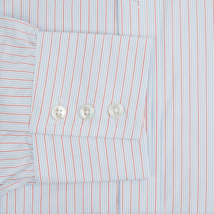 Red Multi Pinstripe Mayfair Shirt Image 2