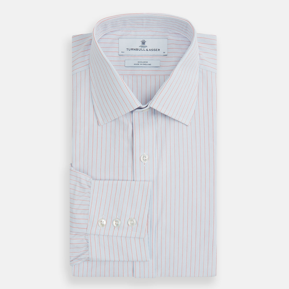 Red Multi Pinstripe Mayfair Shirt