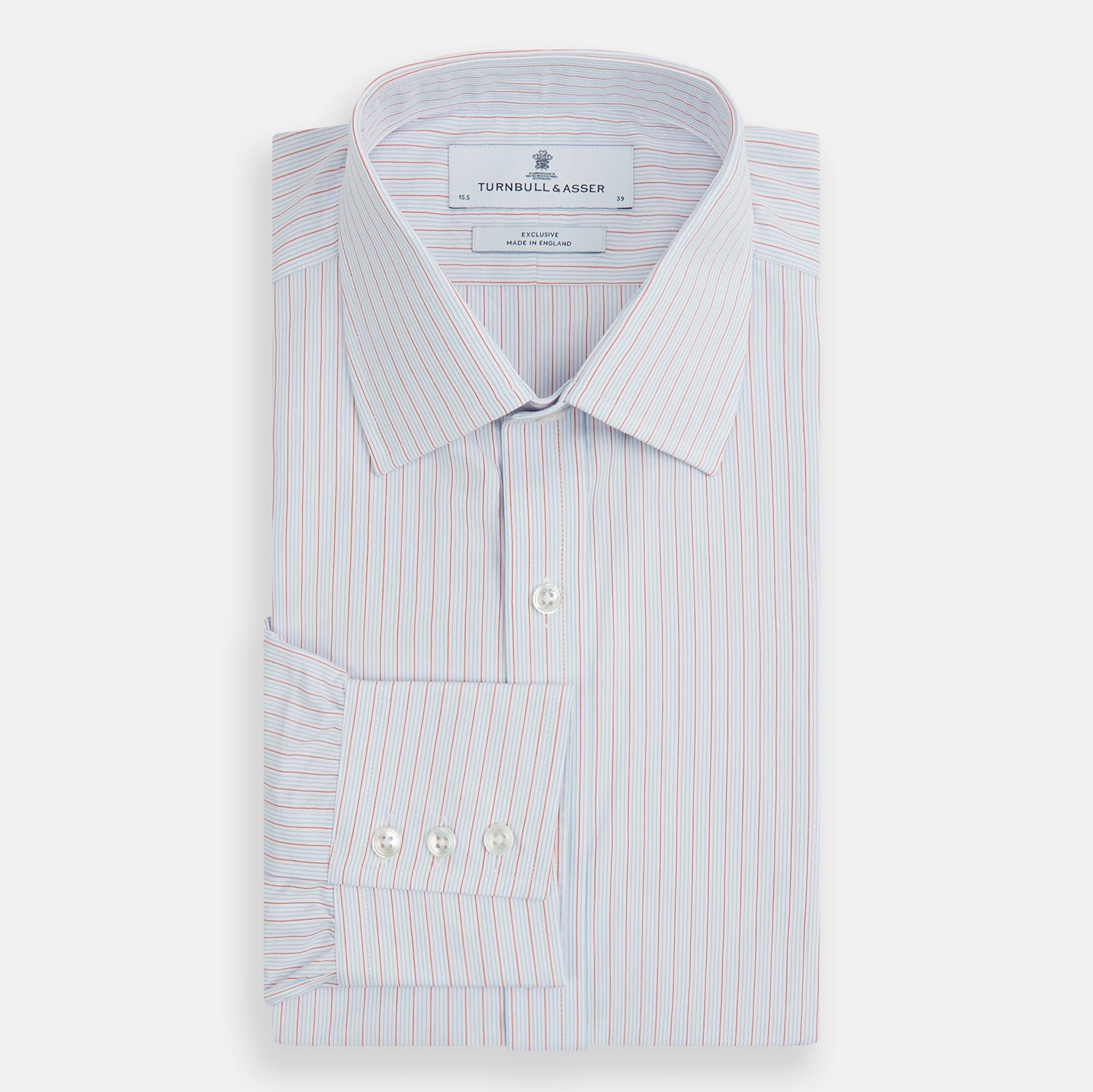 View 4 of product Red Multi Pinstripe Mayfair Shirt