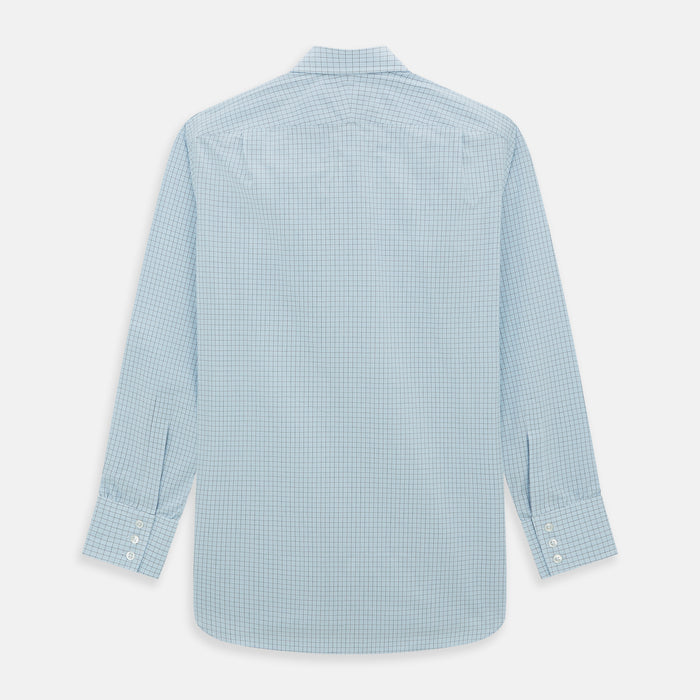Blue Multi Graph Check Mayfair Shirt Image 5