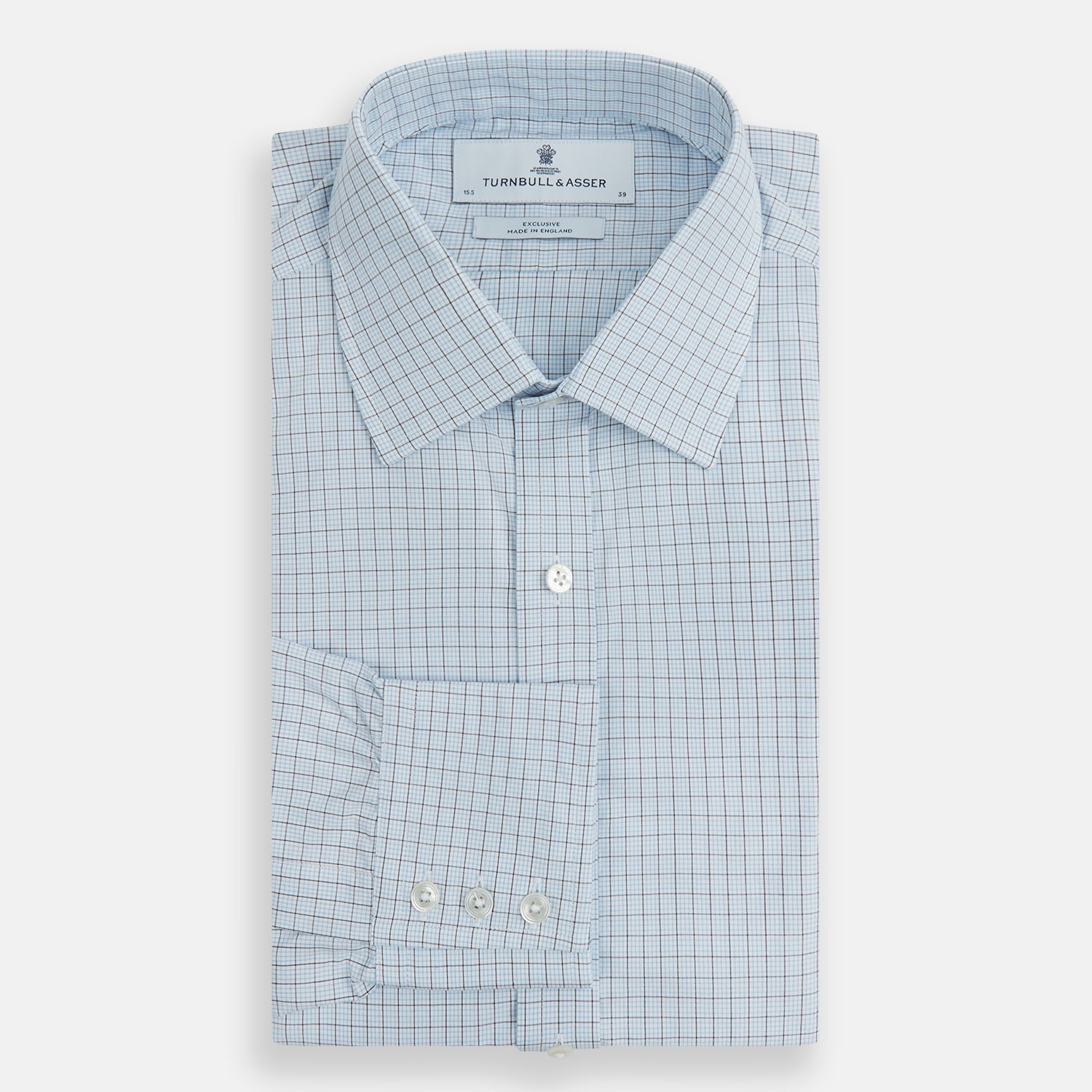 View 4 of product Blue Multi Graph Check Mayfair Shirt