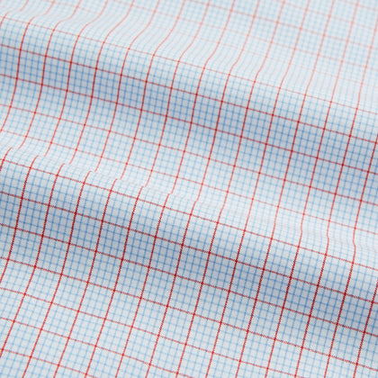 Red Multi Graph Check Mayfair Shirt Image 4