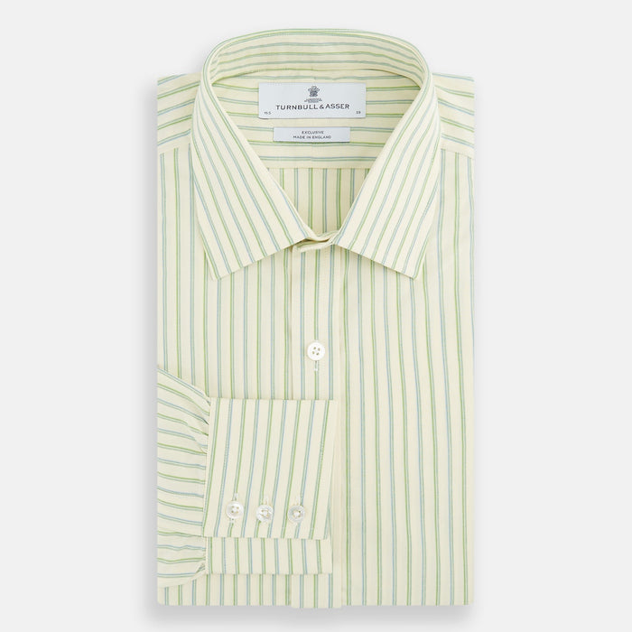 Green Double Stripe Mayfair Shirt Image 3