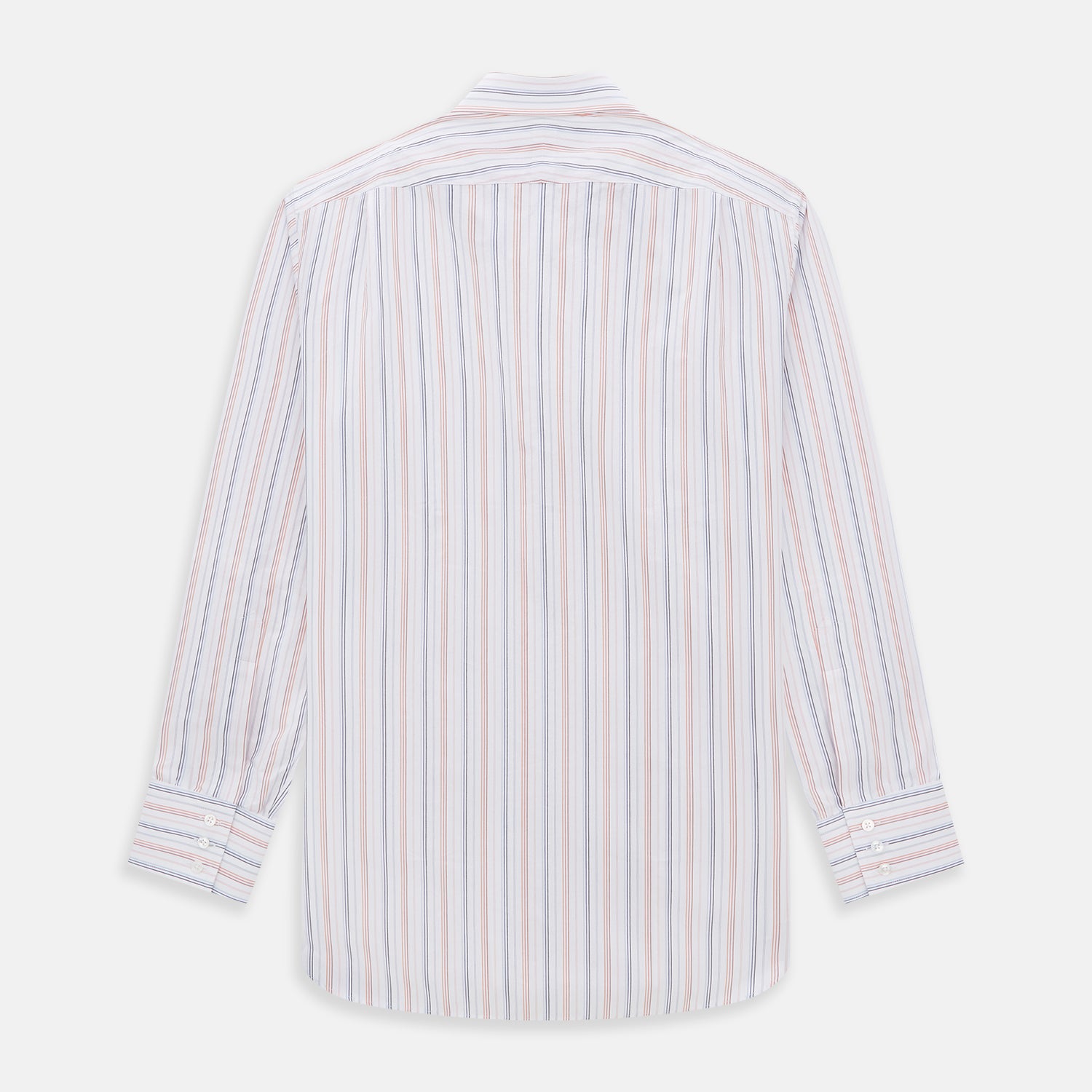 View 5 of product Orange and Blue Multi Stripe Mayfair Shirt