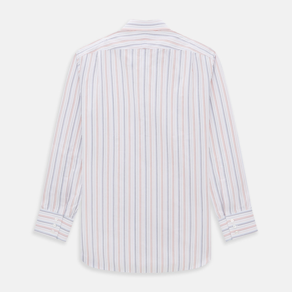 Orange and Blue Multi Stripe Mayfair Shirt