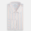 View 4 of product Orange and Blue Multi Stripe Mayfair Shirt