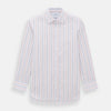 View 1 of product Orange and Blue Multi Stripe Mayfair Shirt