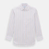 Orange and Blue Multi Stripe Mayfair Shirt