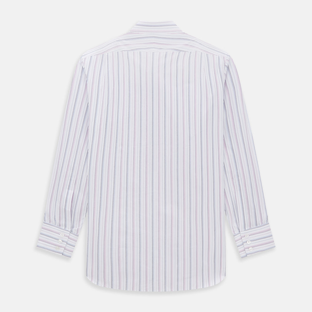 Purple and Blue Multi Stripe Mayfair Shirt