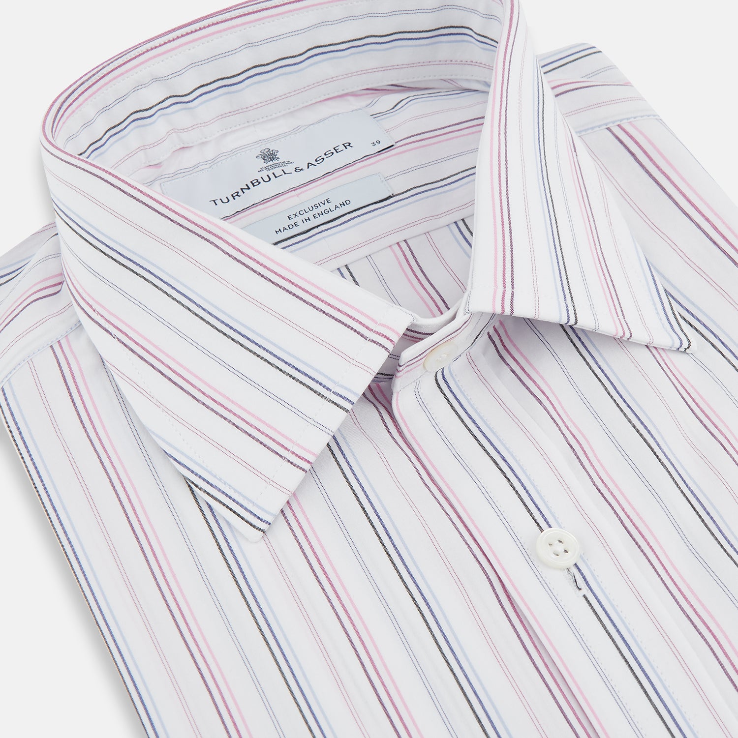 View 2 of product Purple and Blue Multi Stripe Mayfair Shirt