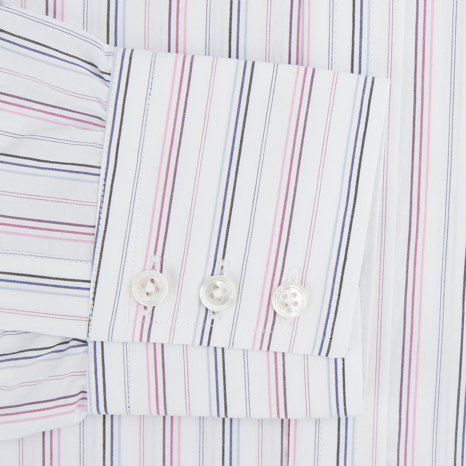 View 3 of product Purple and Blue Multi Stripe Mayfair Shirt