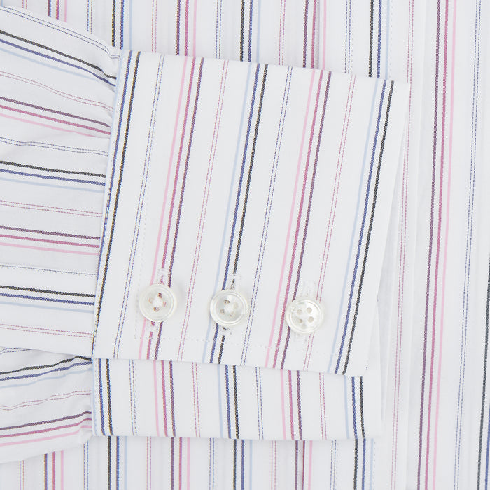 Purple and Blue Multi Stripe Mayfair Shirt Image 2