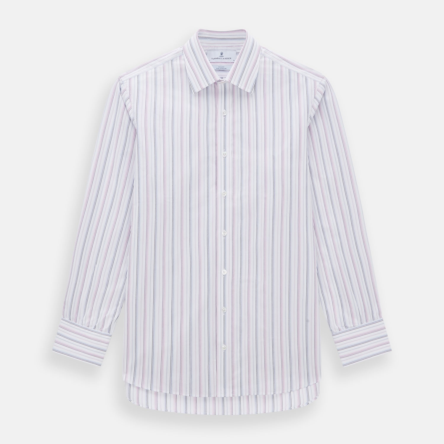 View 1 of product Purple and Blue Multi Stripe Mayfair Shirt