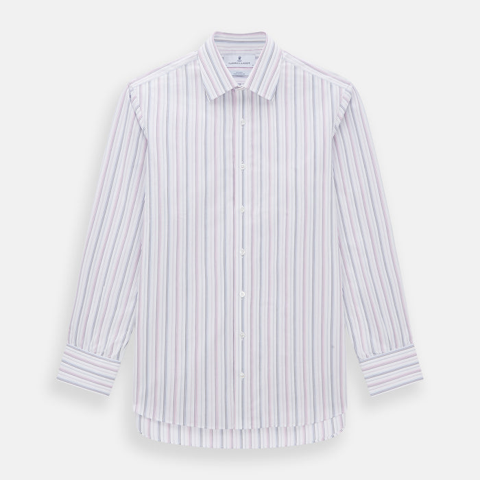 Purple and Blue Multi Stripe Mayfair Shirt