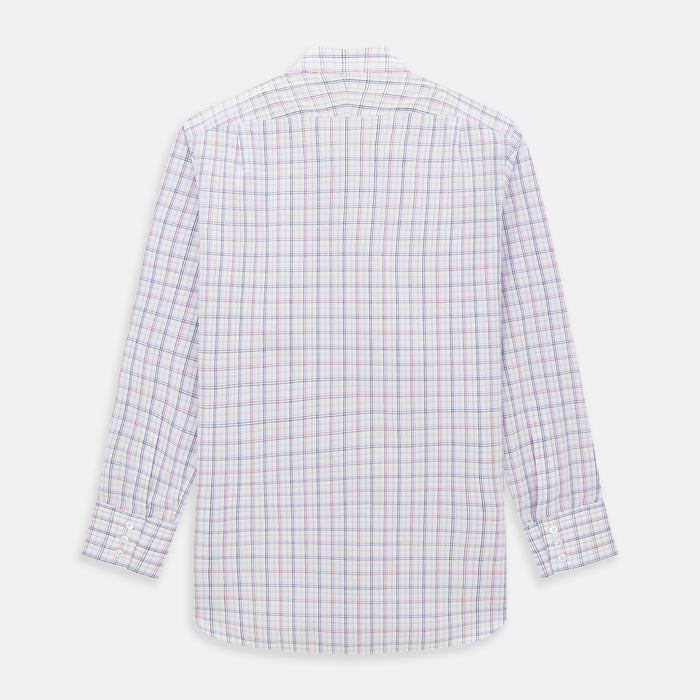 Purple and Blue Multi Check Mayfair Shirt Image 4