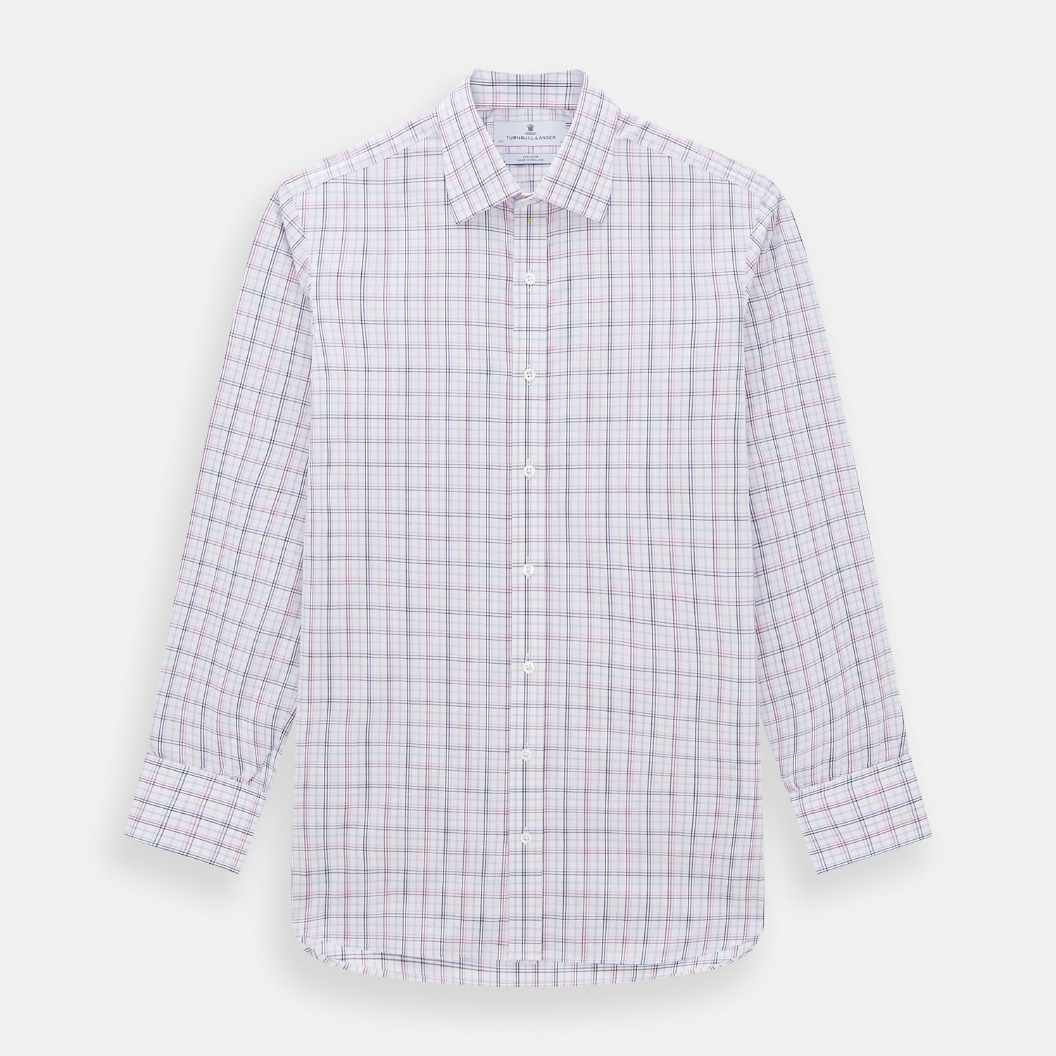 View 1 of product Purple and Blue Multi Check Mayfair Shirt