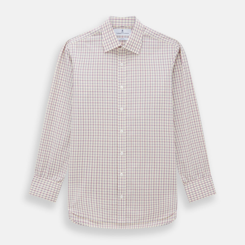 Pink Multi Check Mayfair Shirt