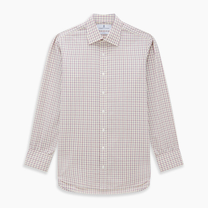 Pink Multi Check Mayfair Shirt Image 5