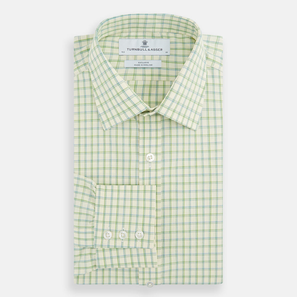 Green Multi Check Mayfair Shirt