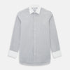 View 1 of product Chequered White on Navy Regular Fit Shirt in Cotton