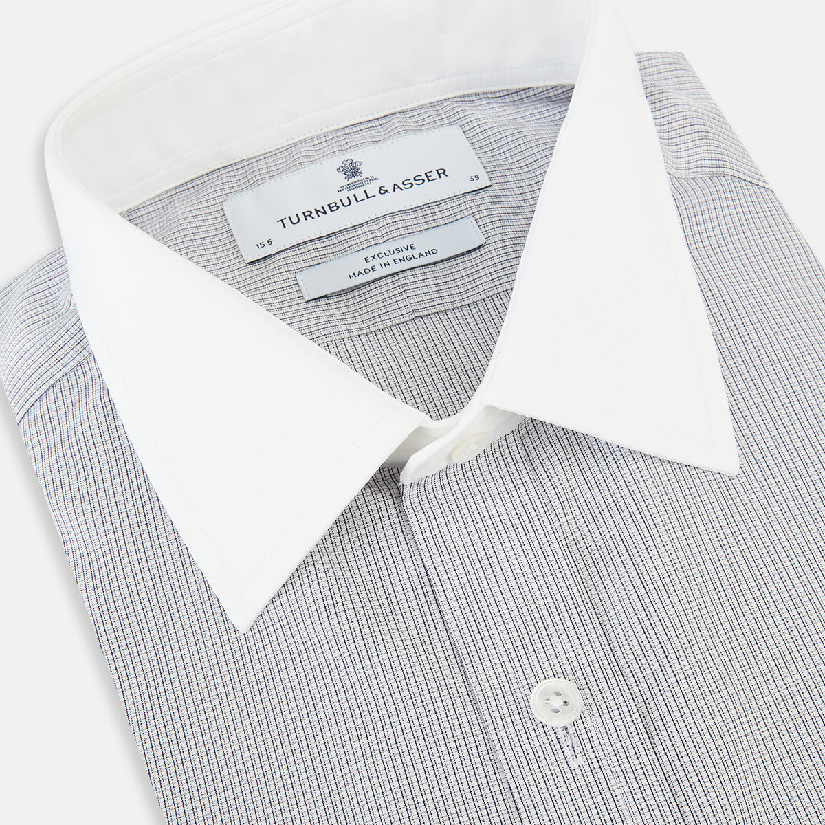 View 2 of product Chequered White on Navy Regular Fit Shirt in Cotton