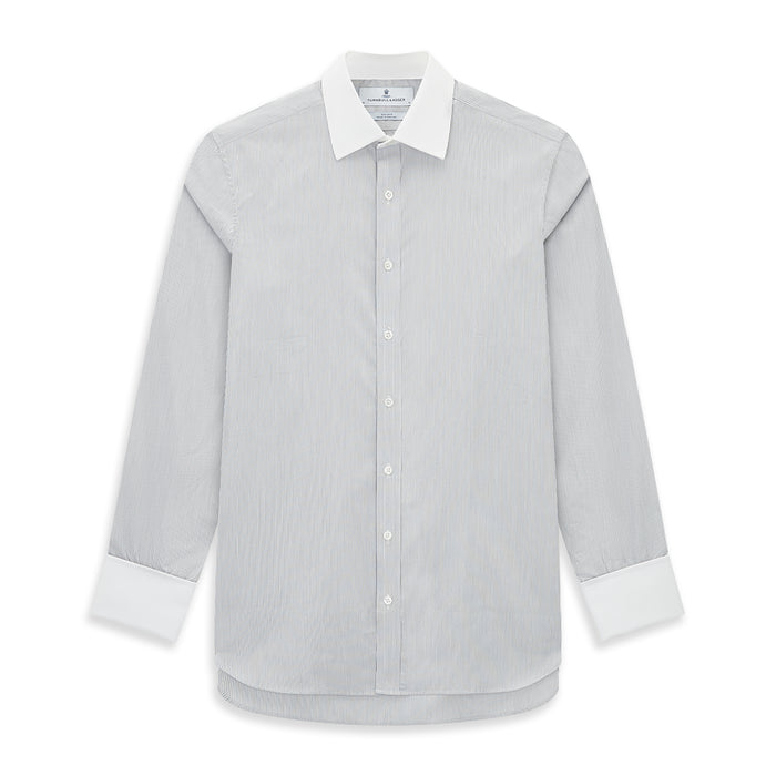 SHIRTS RF NEW WH T&A CLR WHITE/NAVY BLUE STRIPES Image 5