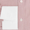 View 4 of product Contrast Collar Checked Red on White Regular Fit Shirt in Cotton