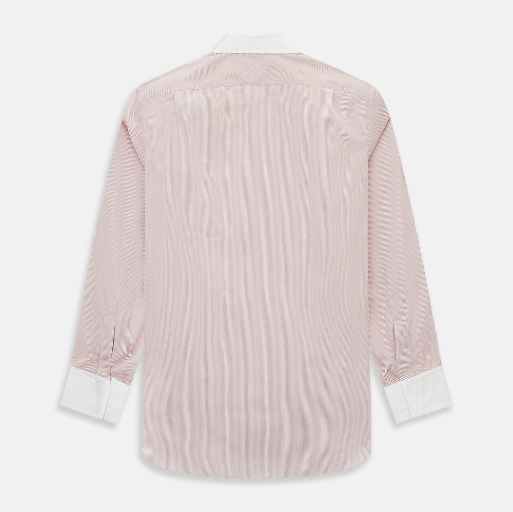 SHIRTS RF NEW WH T&A CLR WHITE/DARK RED STRIPE
