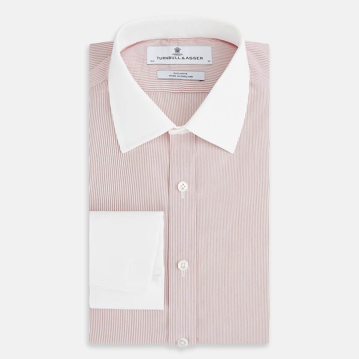 View 5 of product SHIRTS RF NEW WH T&A CLR WHITE/DARK RED STRIPE