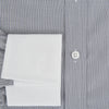 View 4 of product Navy Micro-Tattersall Check Shirt with Constrast T&A Collar and Cuffs 15.5
