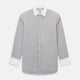 Brown Micro-Tattersall Check Shirt with Constrast T&A Collar and Cuffs 17