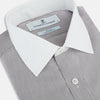 View 2 of product Brown Micro-Tattersall Check Shirt with Constrast T&A Collar and Cuffs 17