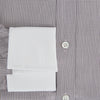 View 4 of product Brown Micro-Tattersall Check Shirt with Constrast T&A Collar and Cuffs 17