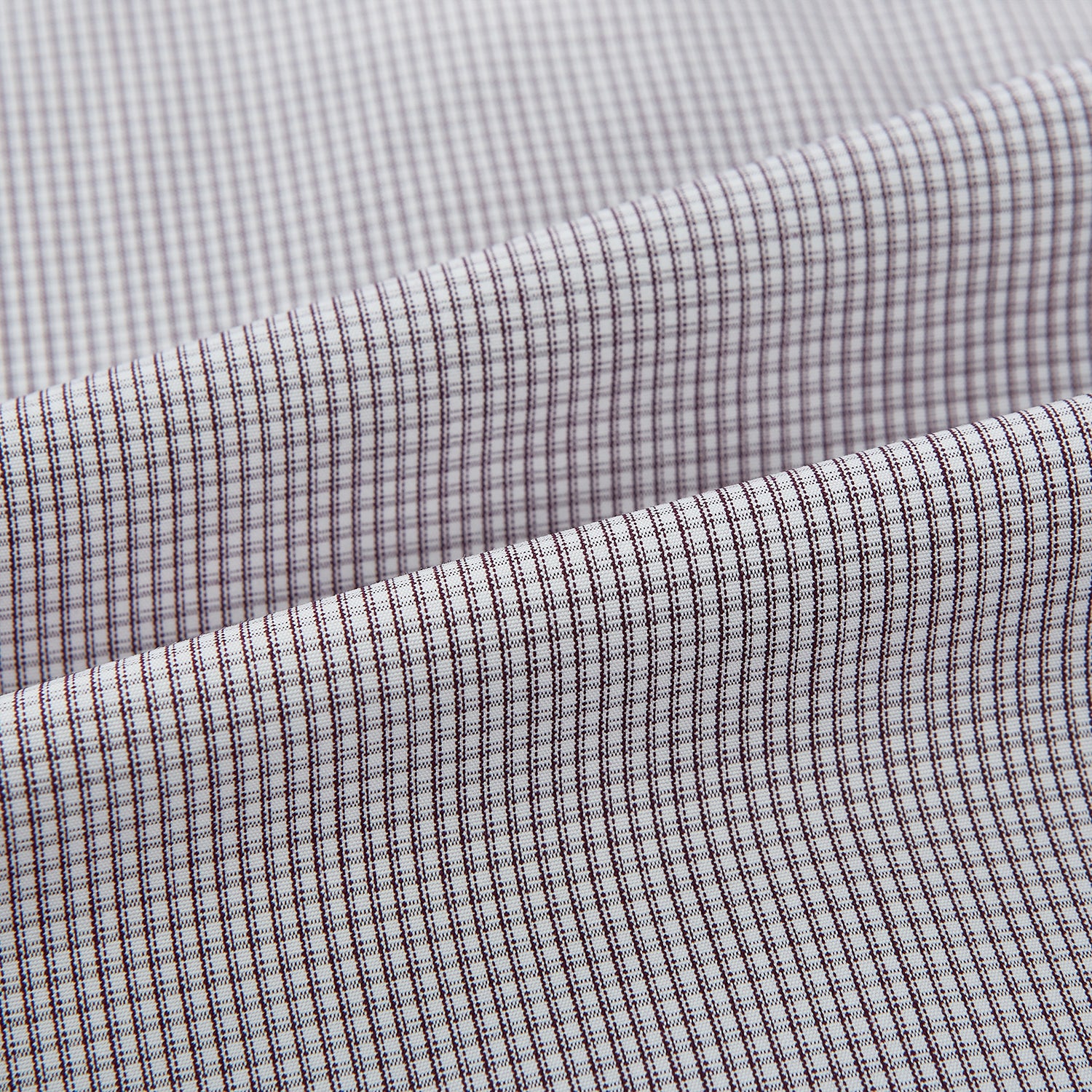 View 6 of product Brown Micro-Tattersall Check Shirt with Constrast T&A Collar and Cuffs 17