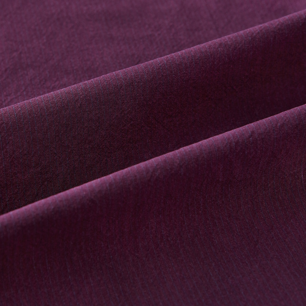 Dark Burgundy Pinstripe Shirt With Contrast Collar & Cuffs 19