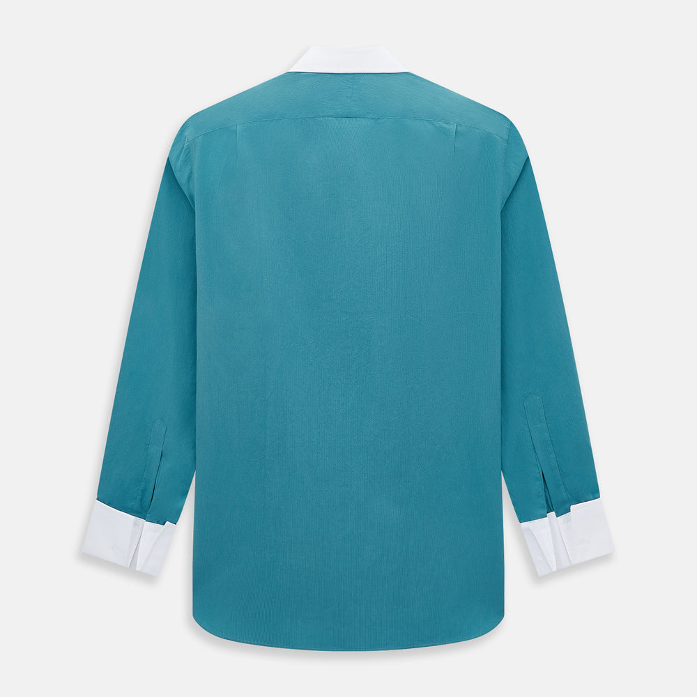 Turquoise Pinstripe Mayfair Shirt 19