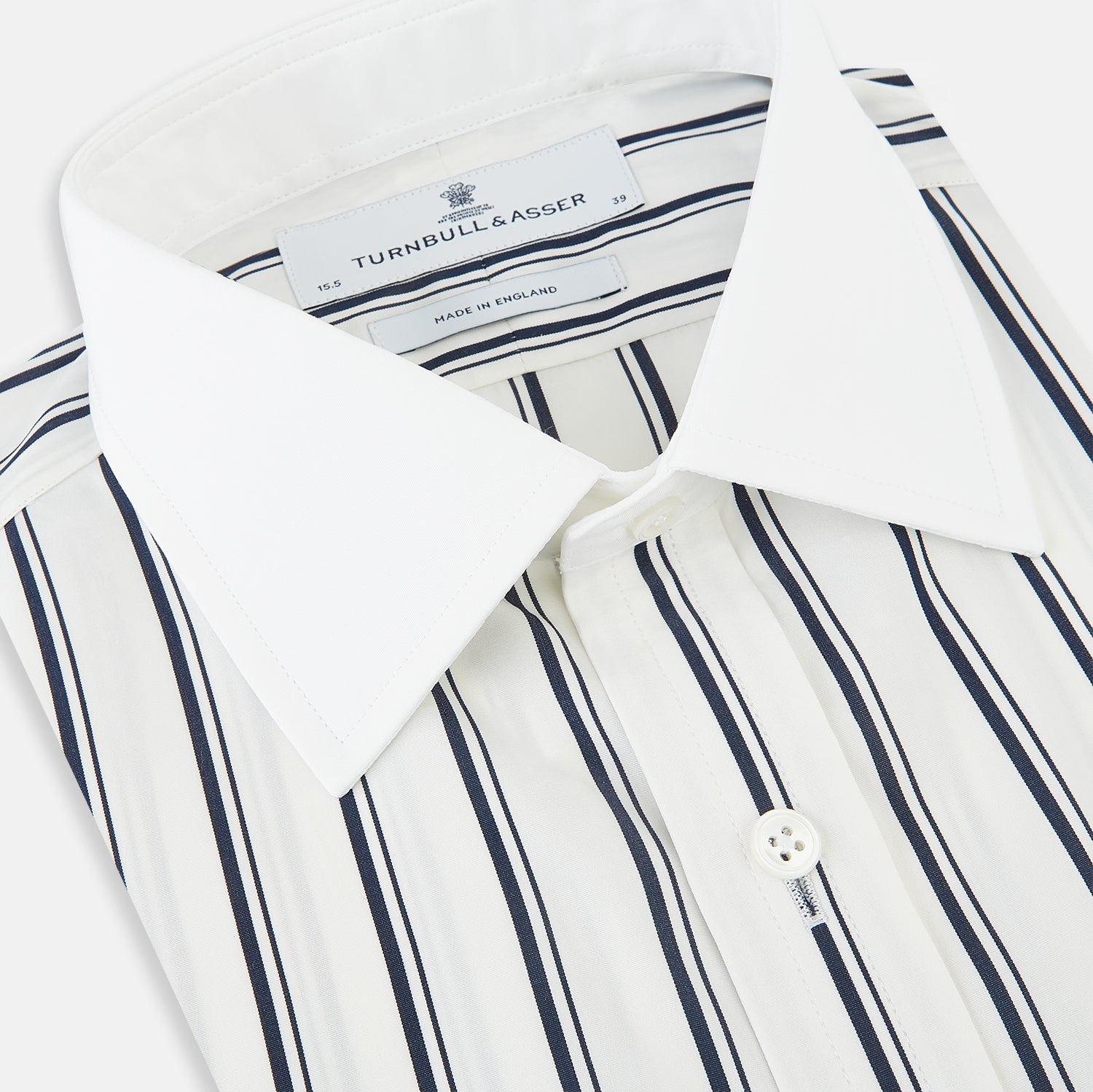 View 2 of product SHIRTS RF NEW WH T&A CLR WHITE DC NVY STRP ON WHT 18