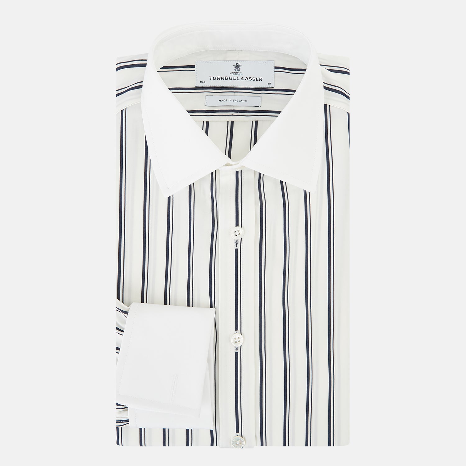 View 5 of product SHIRTS RF NEW WH T&A CLR WHITE DC NVY STRP ON WHT 18
