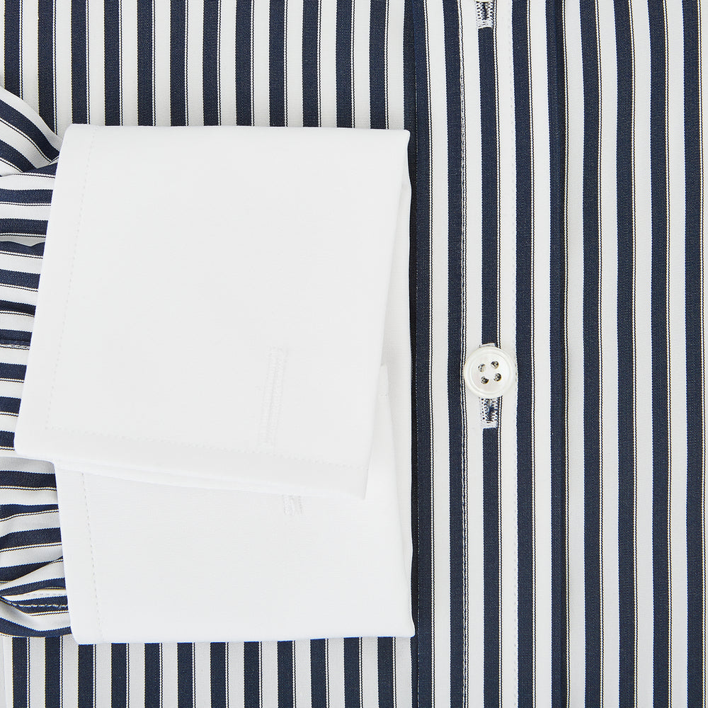 SHIRTS RF NEW WH T&A CLR WHITE DC NVY STRP ON WHT 15