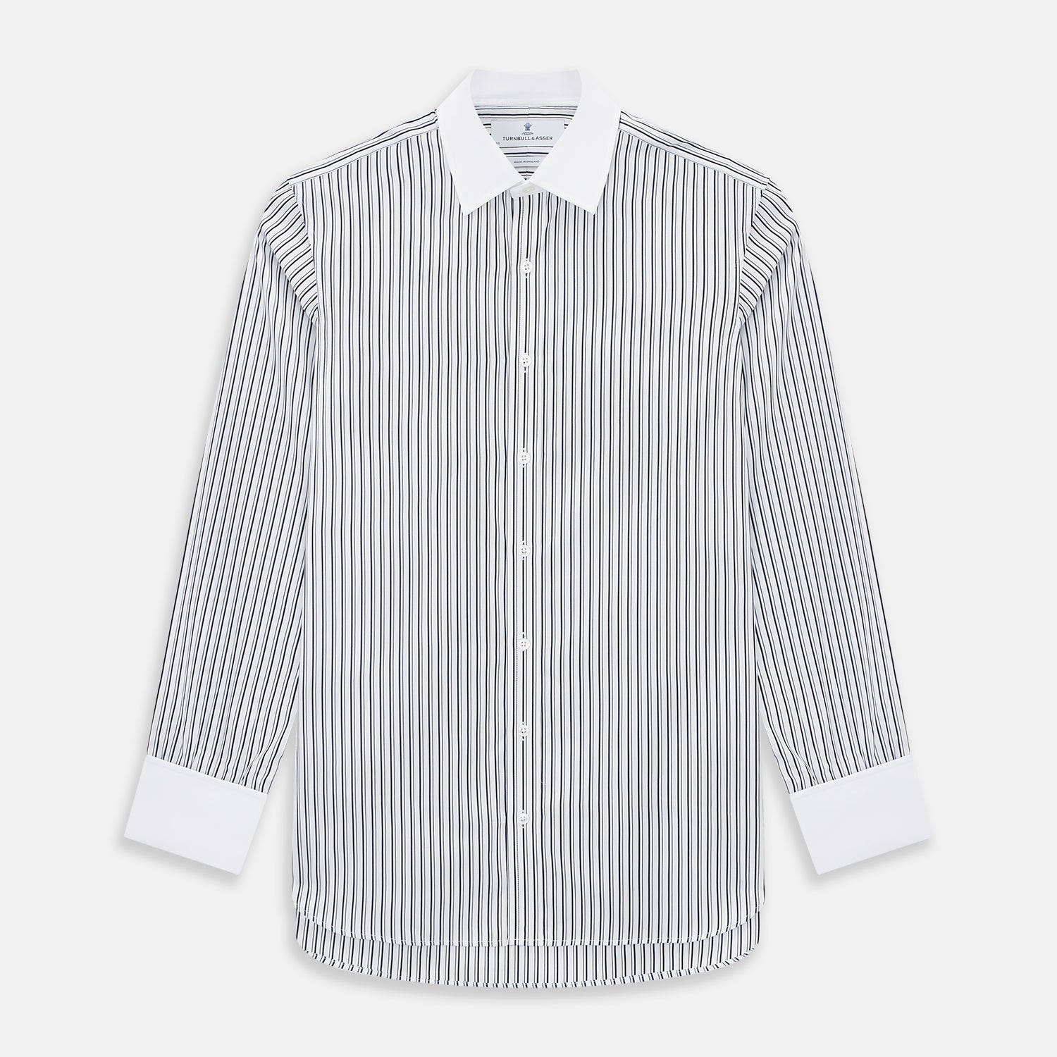 View 1 of product SHIRTS RF NEW WH T&A CLR WHITE DC NVY STRP ON WHT 16.5