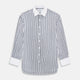 SHIRTS RF NEW WH T&A CLR WHITE DC NVY STRP ON WHT 16