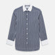 SHIRTS RF NEW WH T&A CLR WHITE DC WHT STRP ON NAVY 15.5