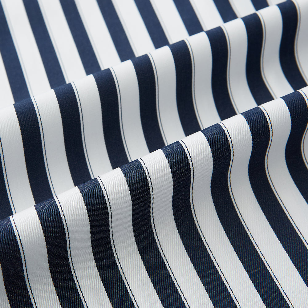 SHIRTS RF NEW WH T&A CLR WHITE DC WHT STRP ON NAVY 15.5